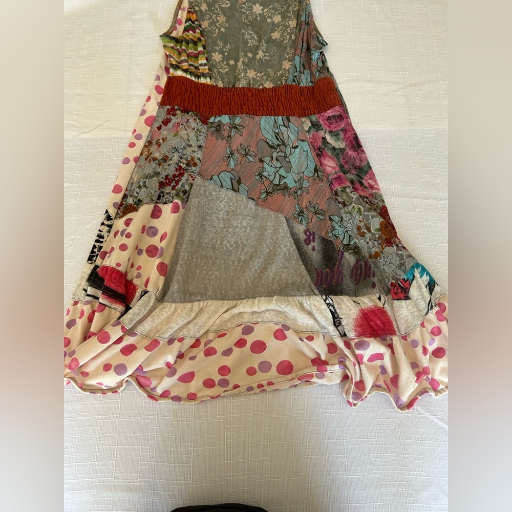 Sacred Threads Fun Pattern Asymmetrical Ruffled S… - image 3